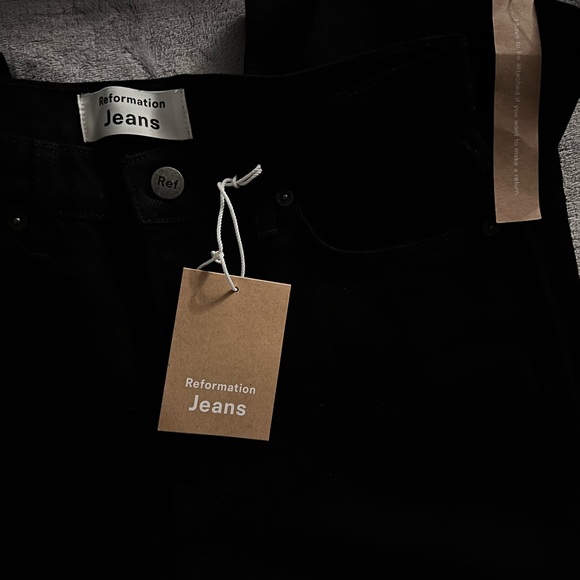 NWT Reformation Julia Crop High Waist Cigarette Jean - Picture 7 of 13